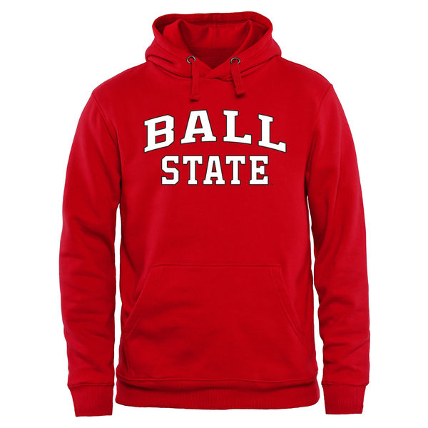 Men NCAA Ball State Cardinals Everyday Pullover Hoodie Red
